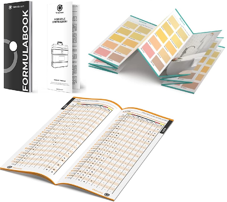 formulario e palette colori tintometro