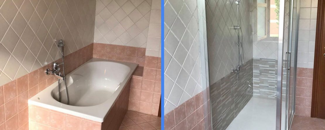trasformare vasca in box doccia